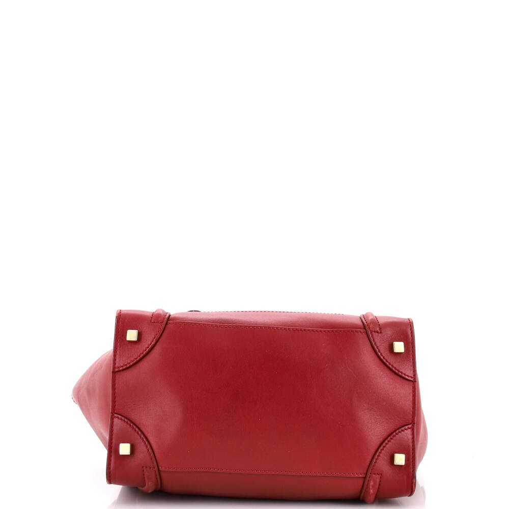 Celine Luggage Bag Smooth Leather Mini #247209C10B - Picture 4 of 9
